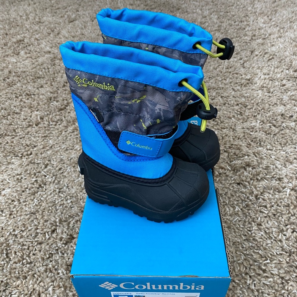 Toddler Boy Columbia Powderbug Snow Boot Like New